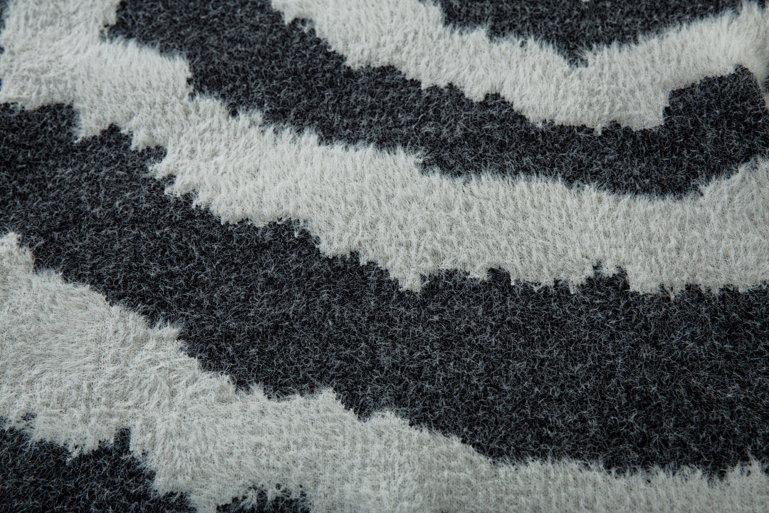 Knitted Sweater [Non-shedding] Khaki, Gray