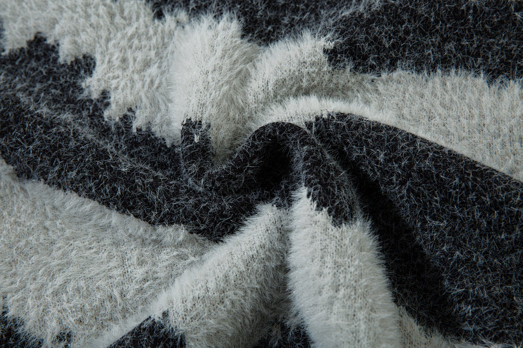 Knitted Sweater [Non-shedding] Khaki, Gray