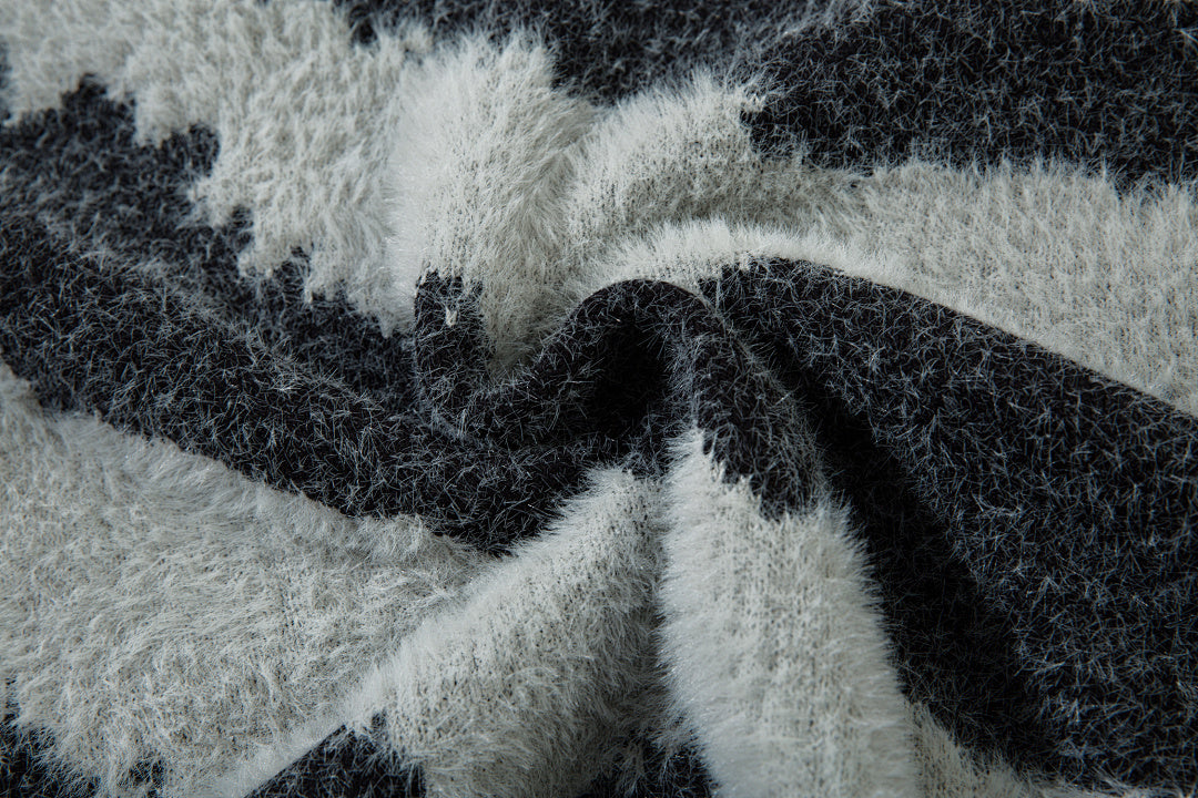 Knitted Sweater [Non-shedding] Khaki, Gray
