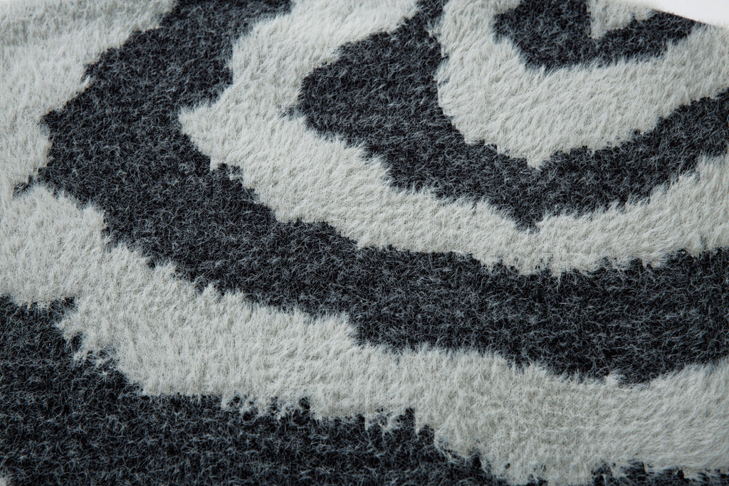 Knitted Sweater [Non-shedding] Khaki, Gray