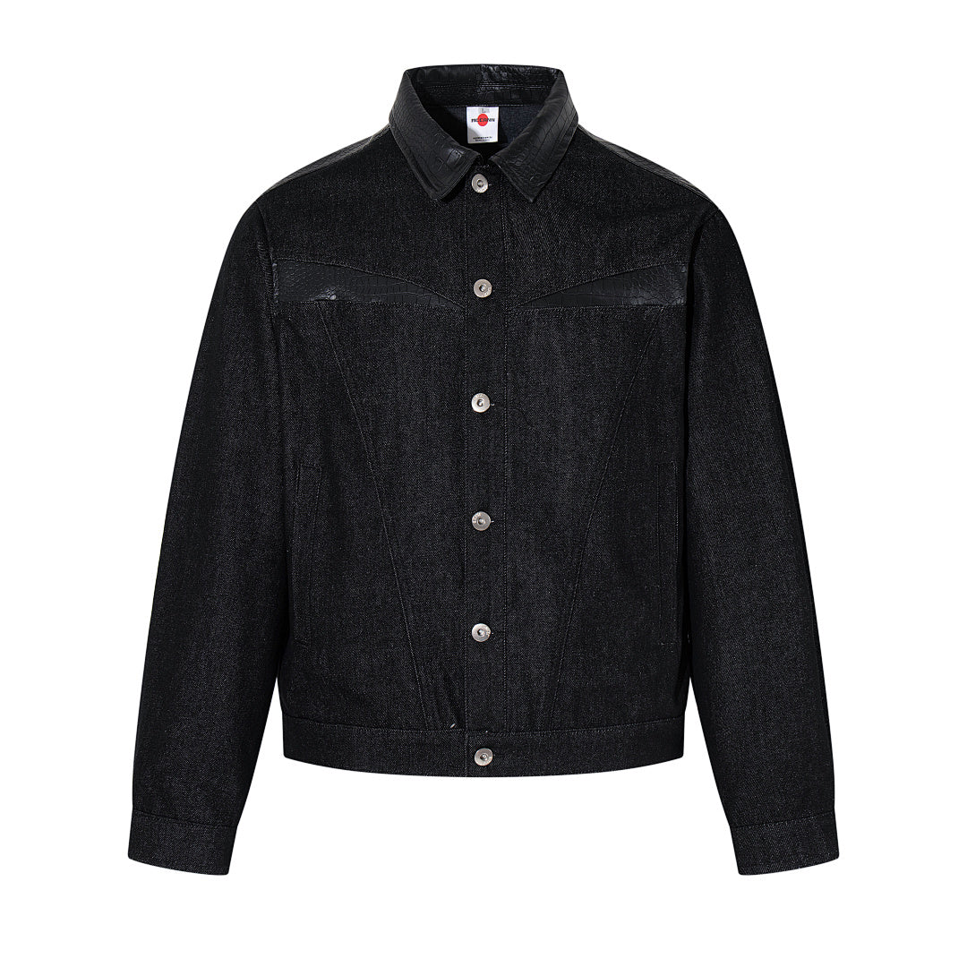 Raw Denim Jacket – Black