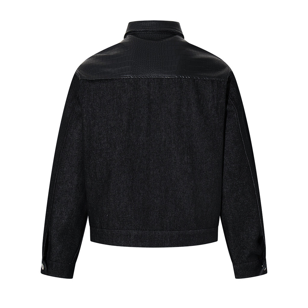 Raw Denim Jacket – Black