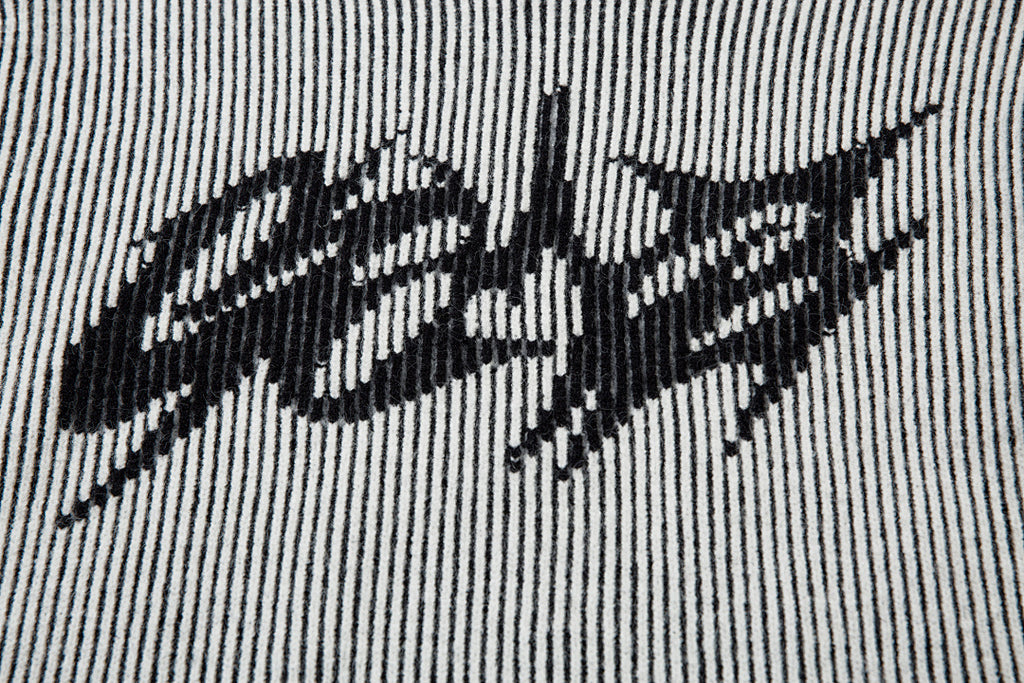 Reversible knit sweater, black