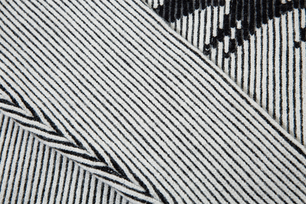 Reversible knit sweater, black