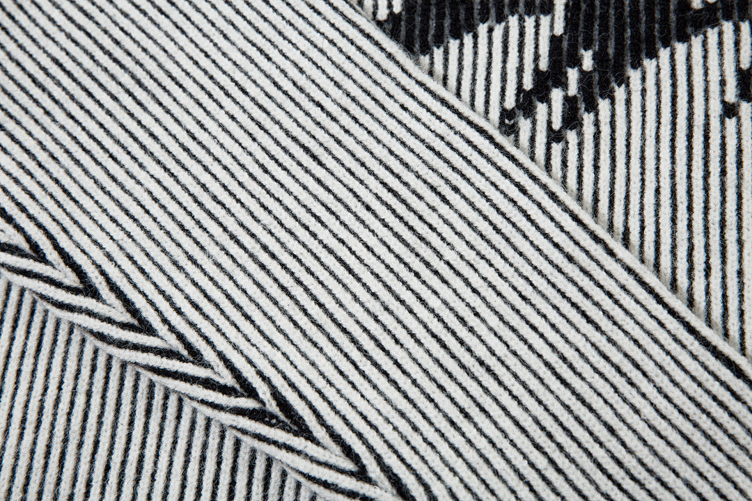 Reversible knit sweater, black