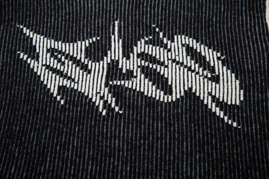 Reversible knit sweater, black