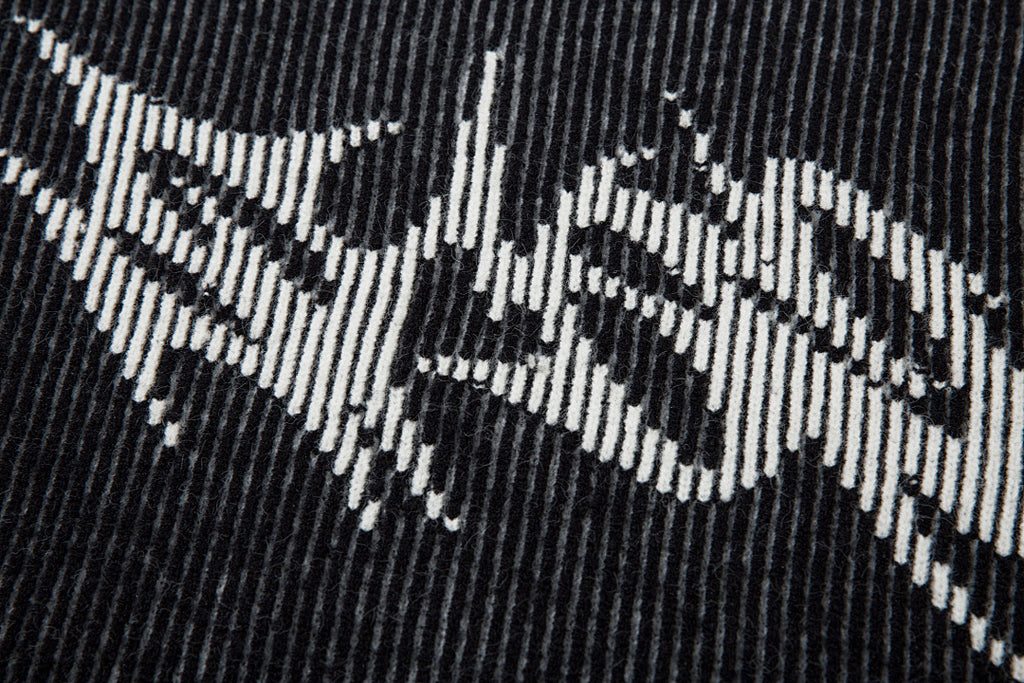 Reversible knit sweater, black