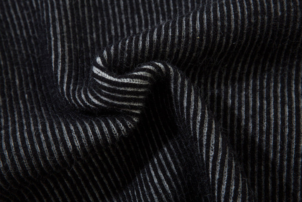 Reversible knit sweater, black