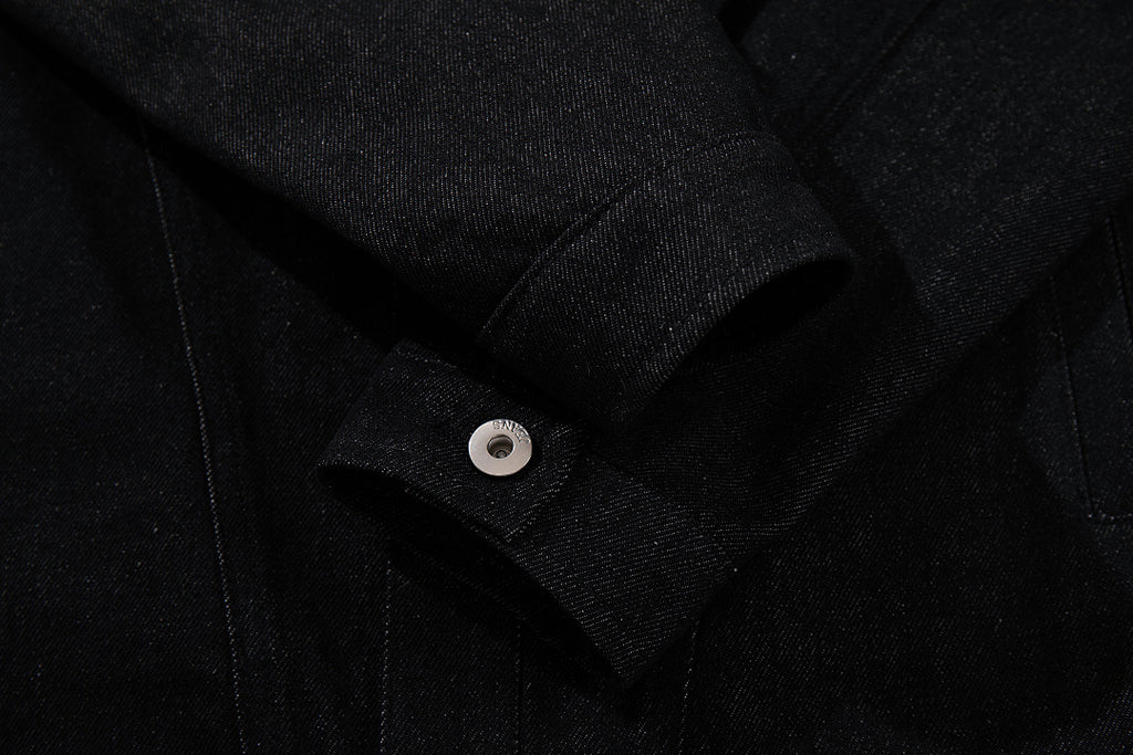 Raw Denim Jacket – Black
