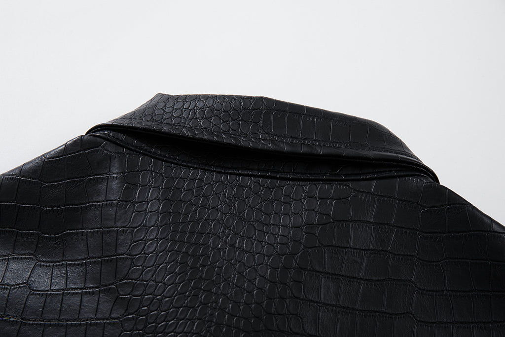 Raw Denim Jacket – Black