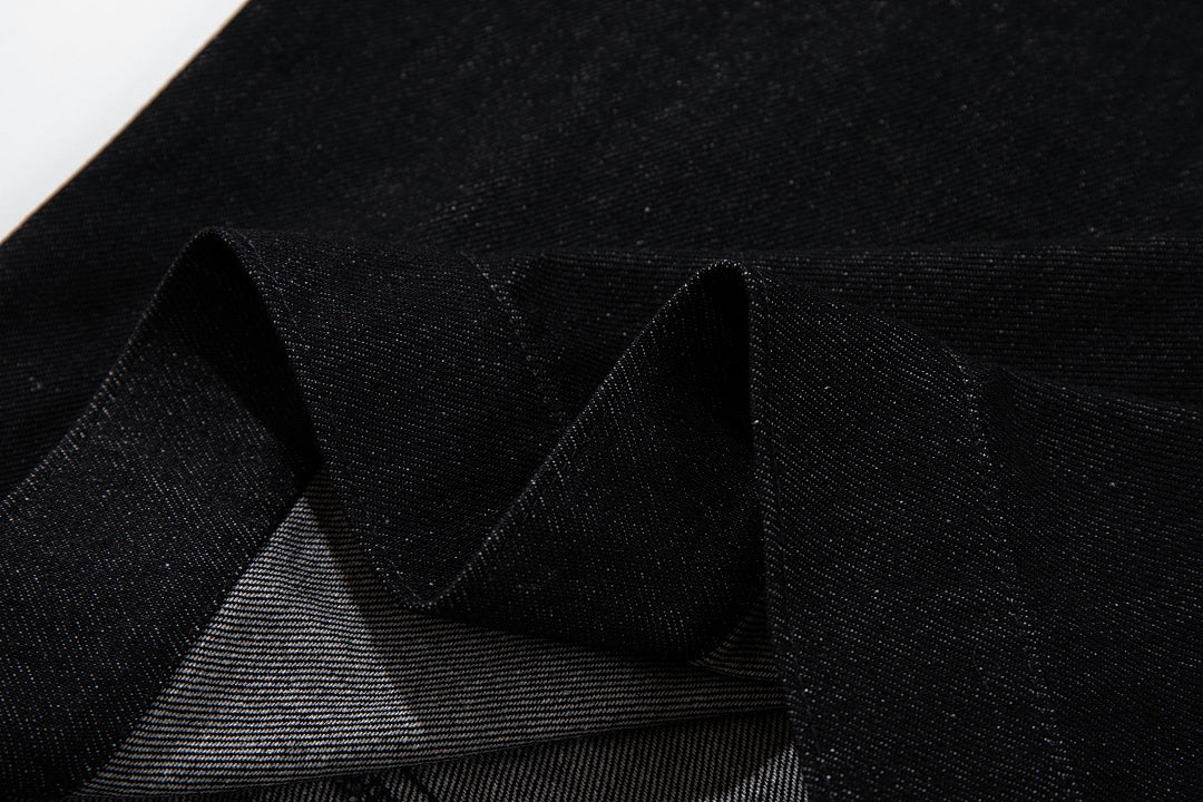 Raw Denim Jacket – Black