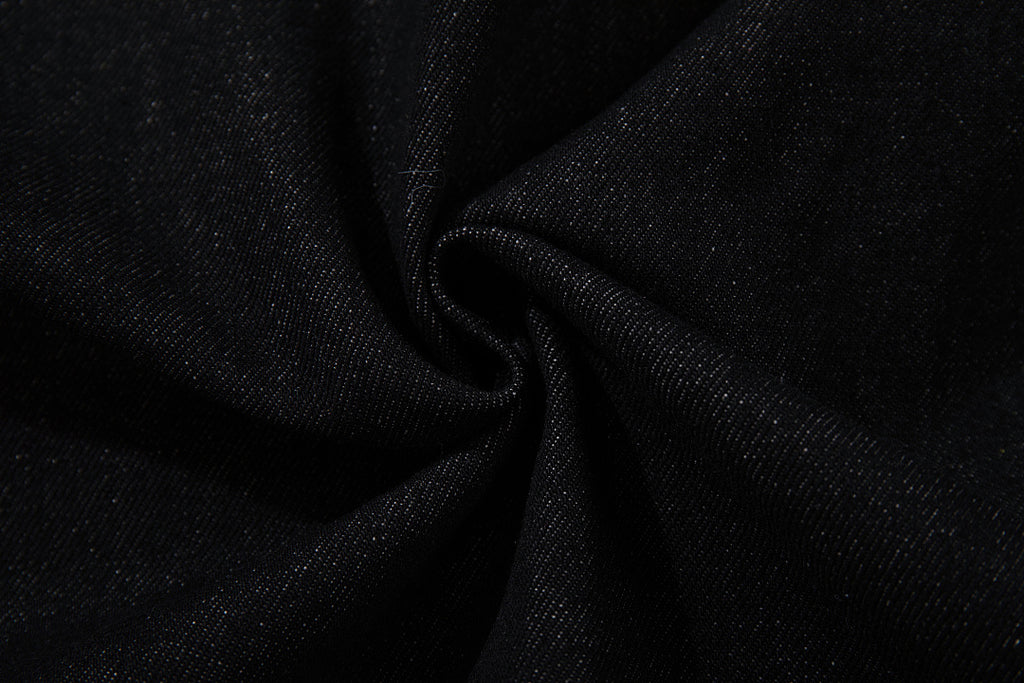 Raw Denim Jacket – Black
