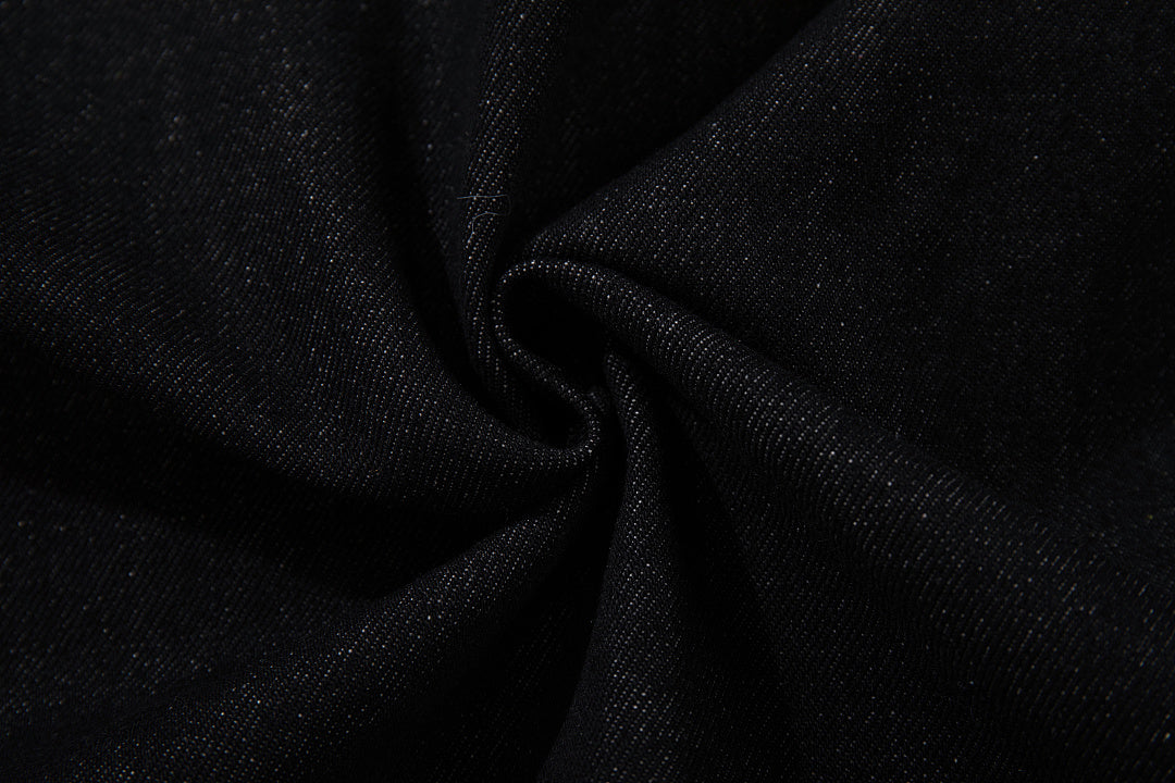 Raw Denim Jacket – Black