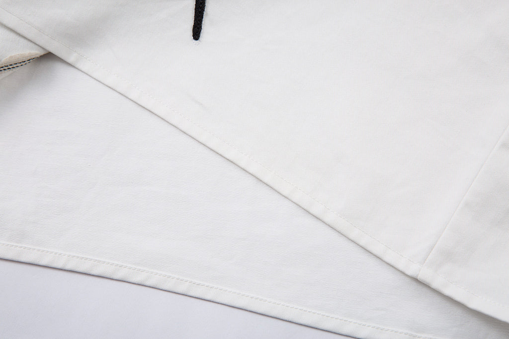 Faux-layered shirt – White