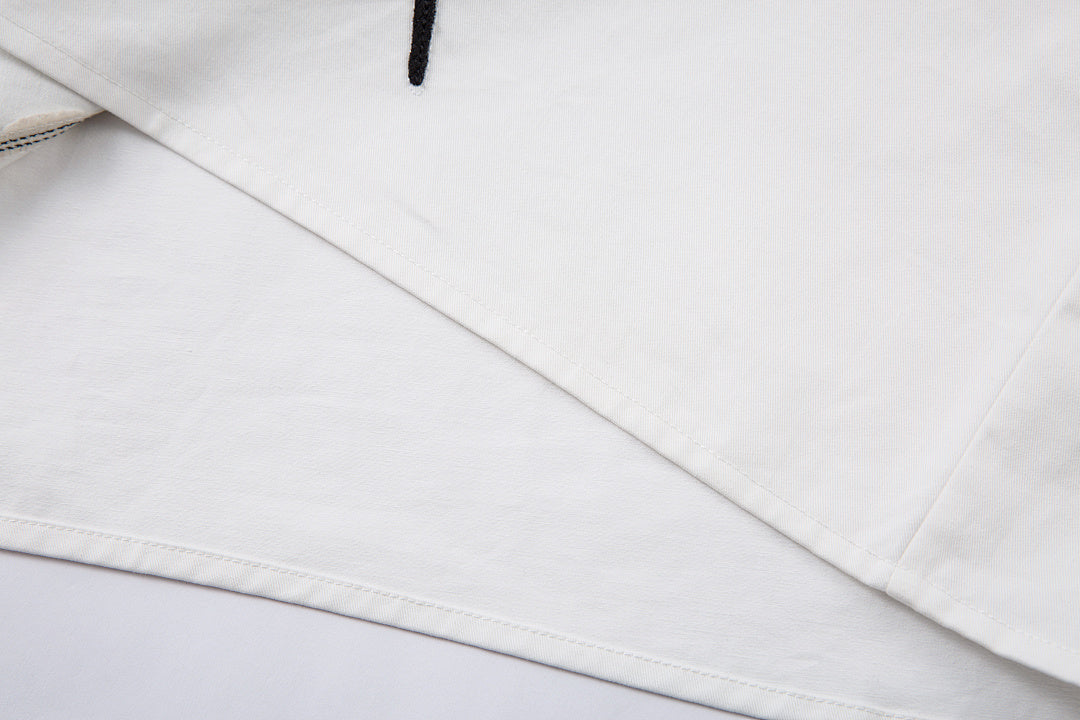 Faux-layered shirt – White