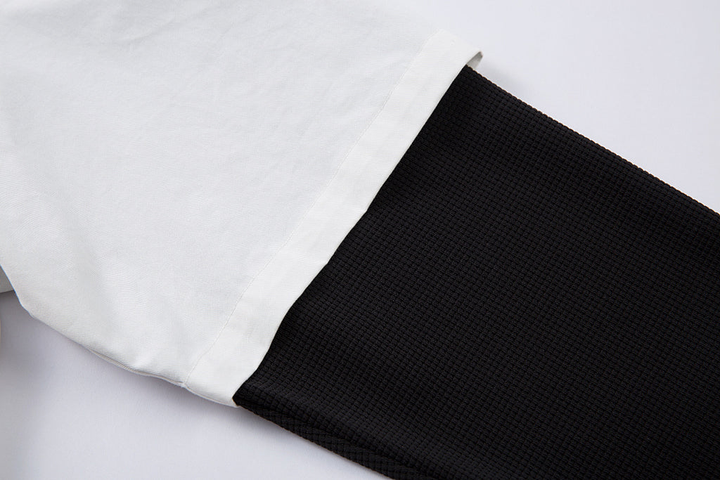 Faux-layered shirt – White