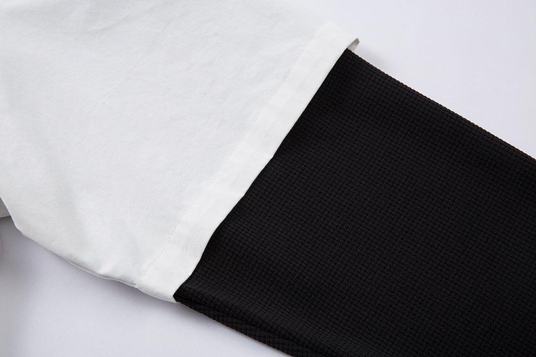 Faux-layered shirt – White