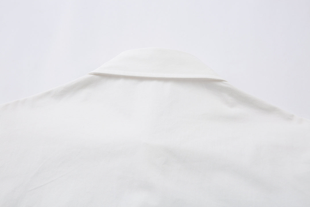 Faux-layered shirt – White