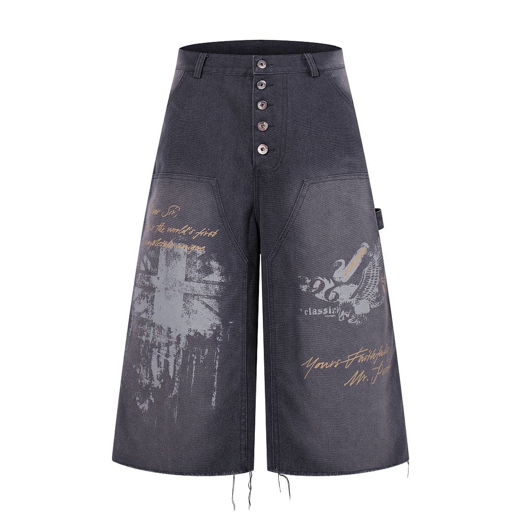 Logging capri pants, black