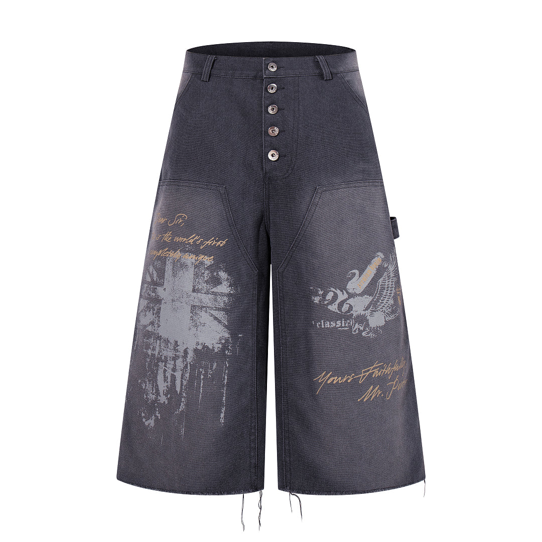 Logging capri pants, black