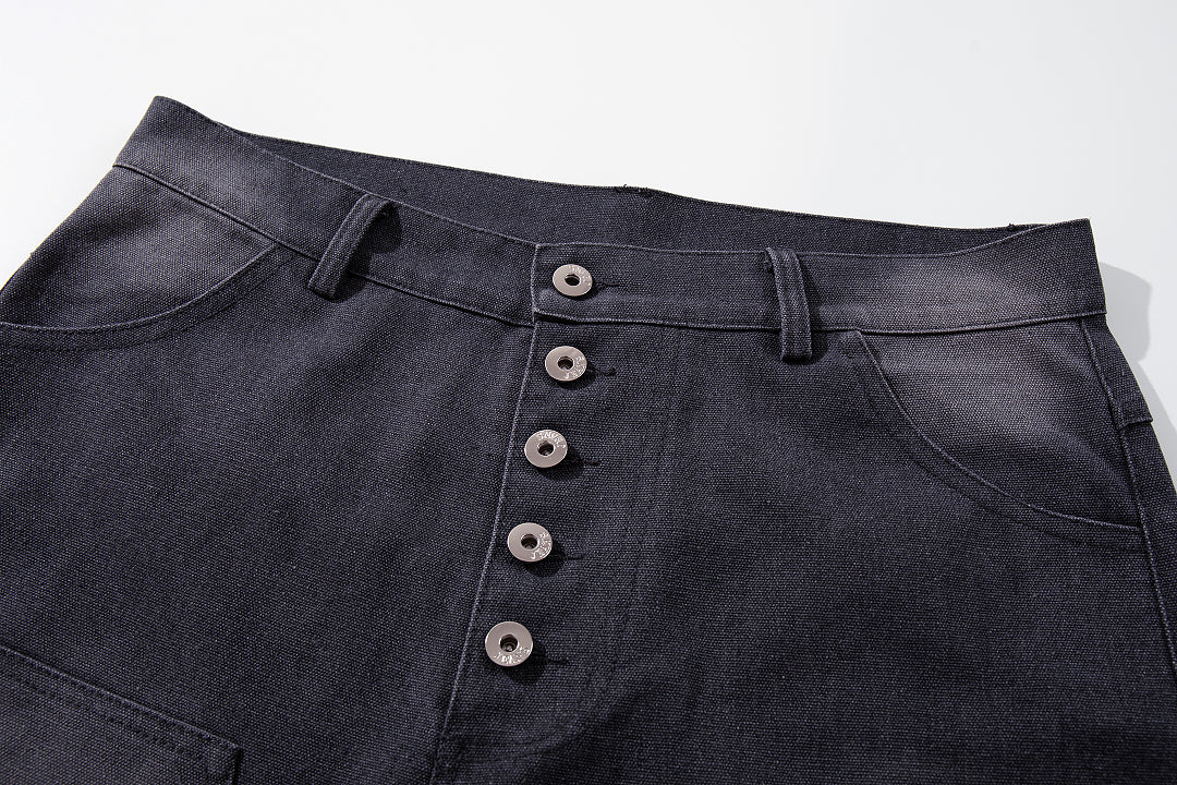 Logging capri pants, black