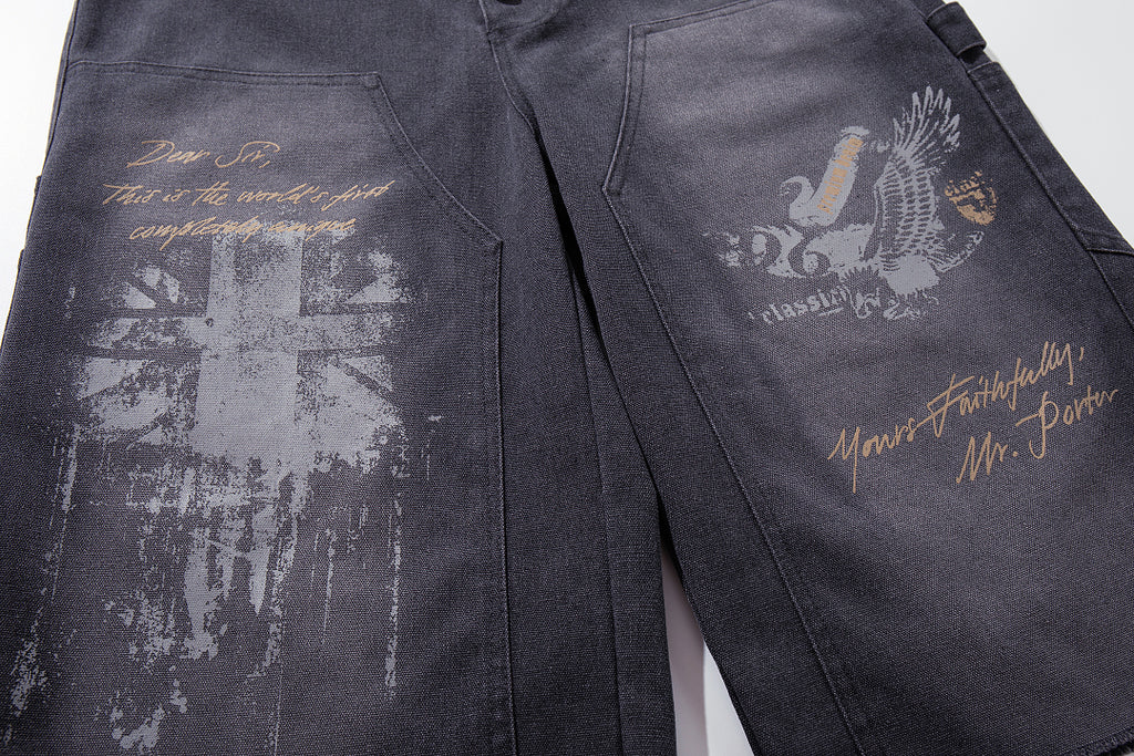 Logging capri pants, black