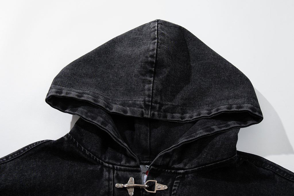Denim Sweatshirt      Black