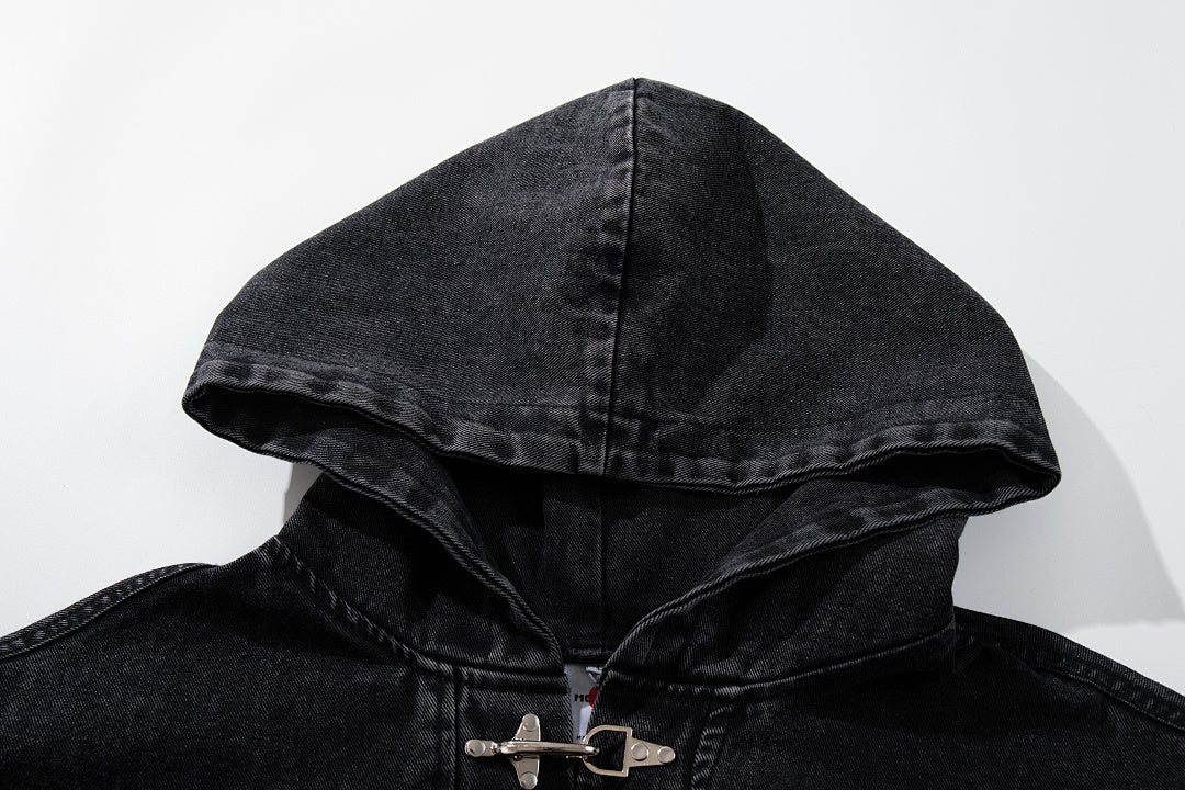 Denim Sweatshirt      Black