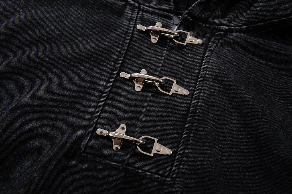 Denim Sweatshirt      Black