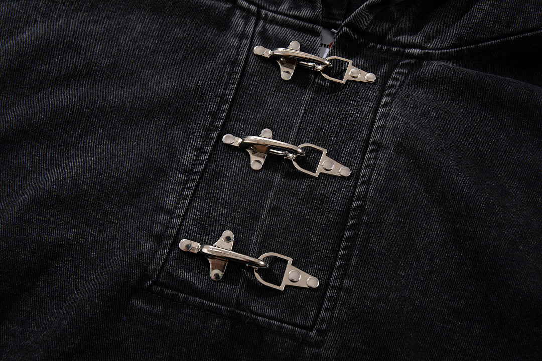 Denim Sweatshirt      Black