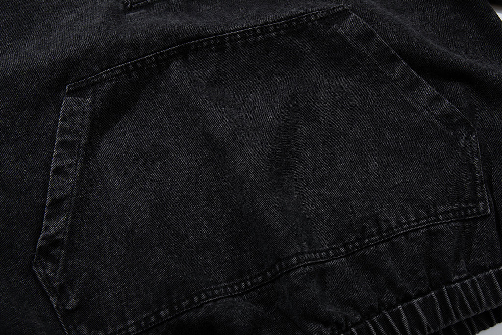 Denim Sweatshirt      Black