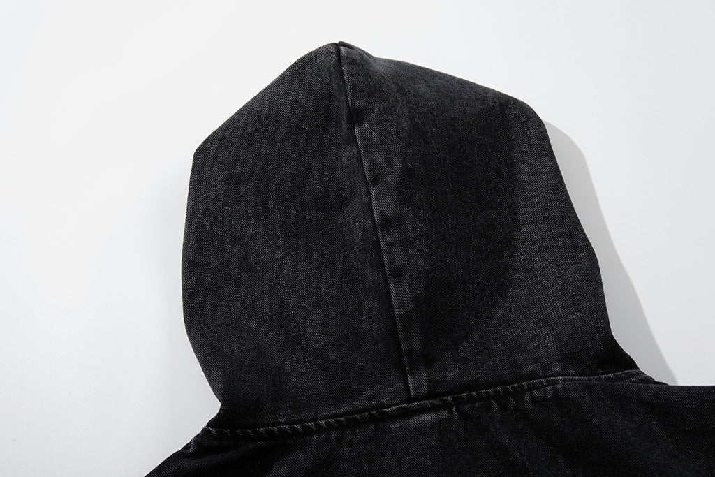 Denim Sweatshirt      Black