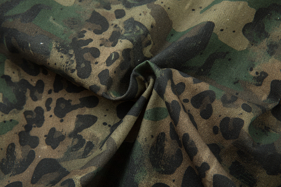 Leopard-print camouflage shirt – Green