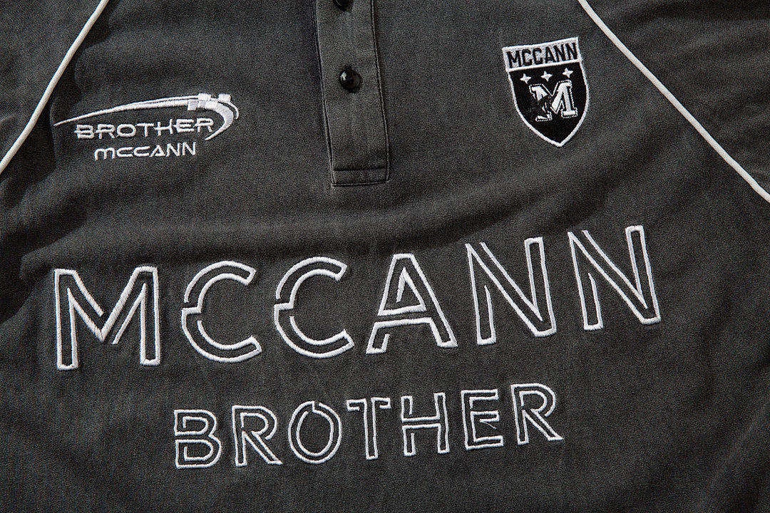 Heavy-wash Polo shirt