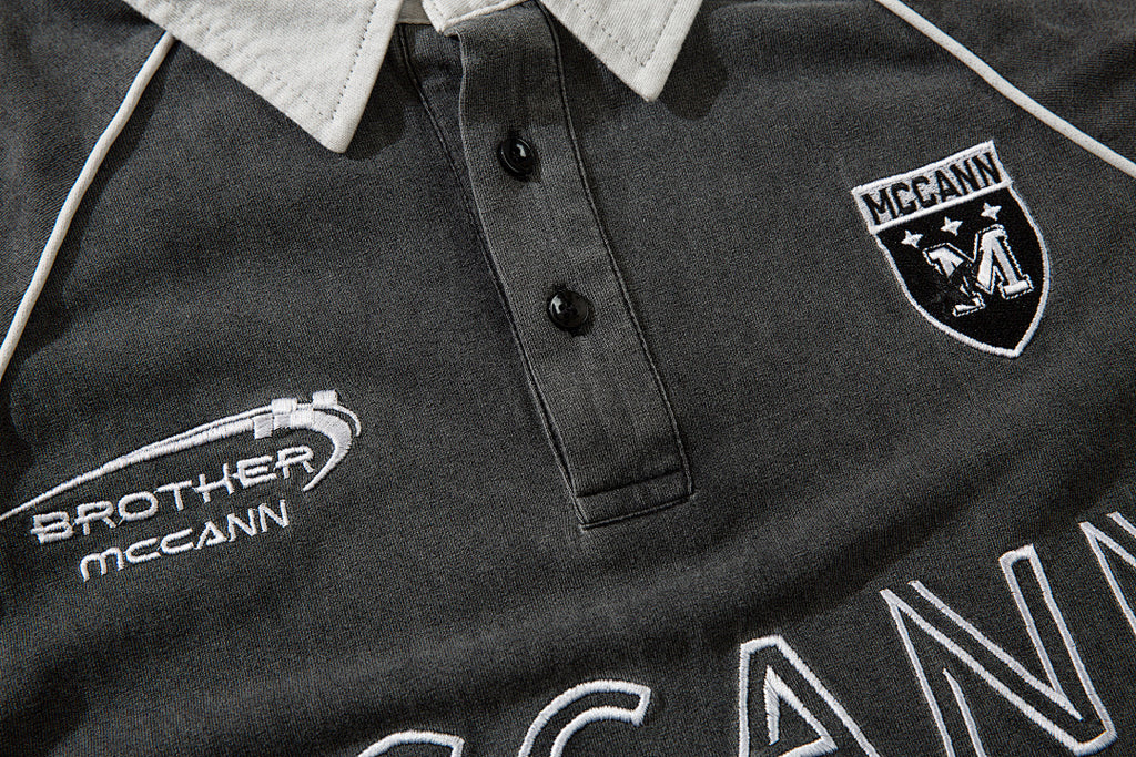 Heavy-wash Polo shirt