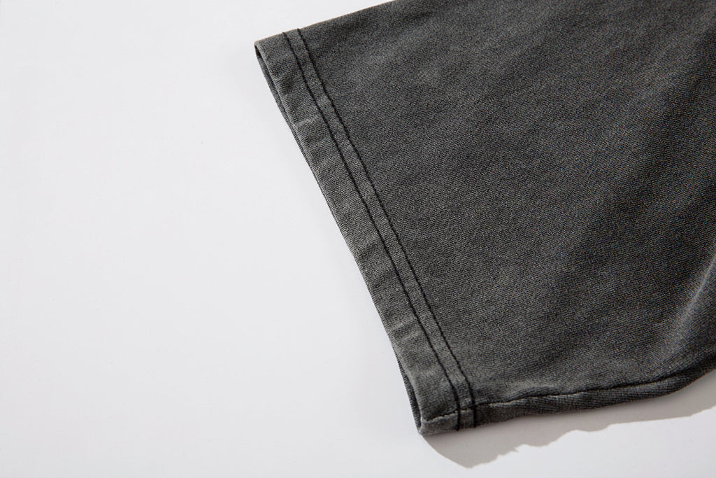 Heavy-wash Polo shirt