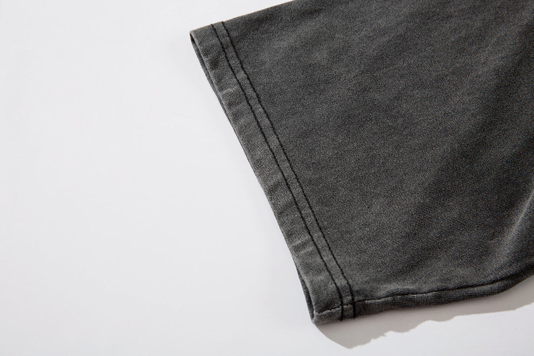 Heavy-wash Polo shirt
