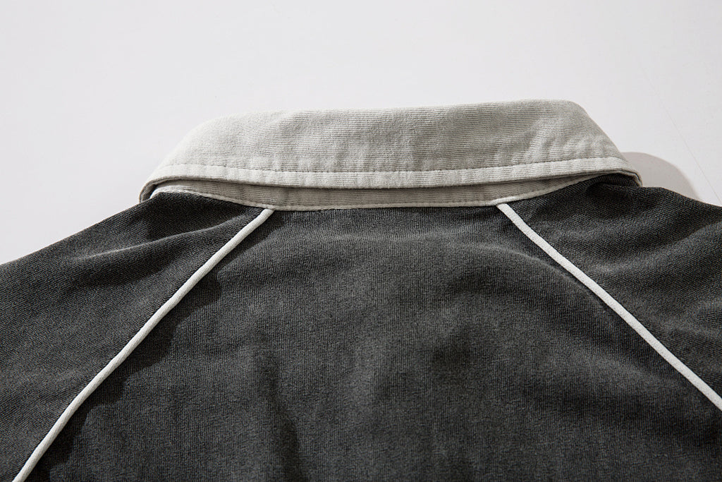 Heavy-wash Polo shirt