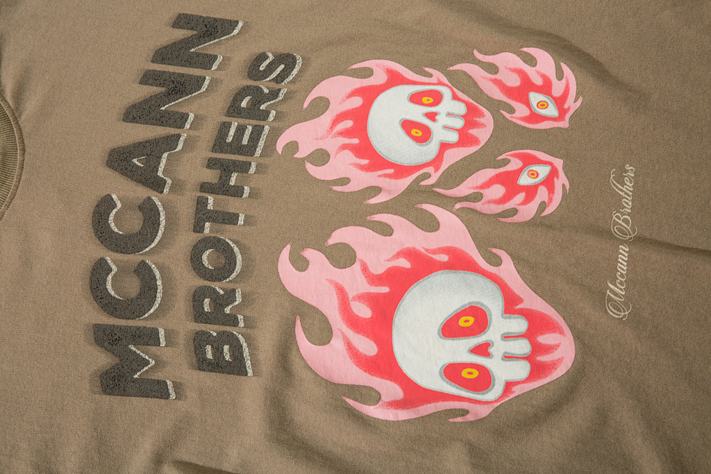 Heavy-duty washed short-sleeve T-shirt