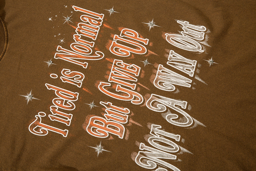 Positioning-stitch detail, heavy-wash short-sleeve T-shirt