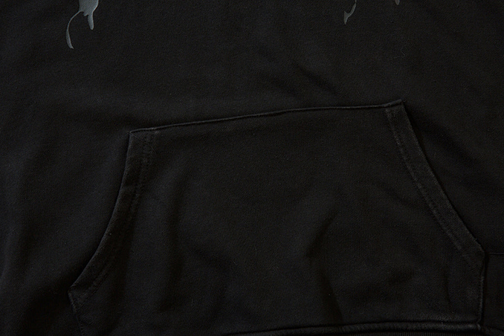 Terry sweatshirt, black, gray