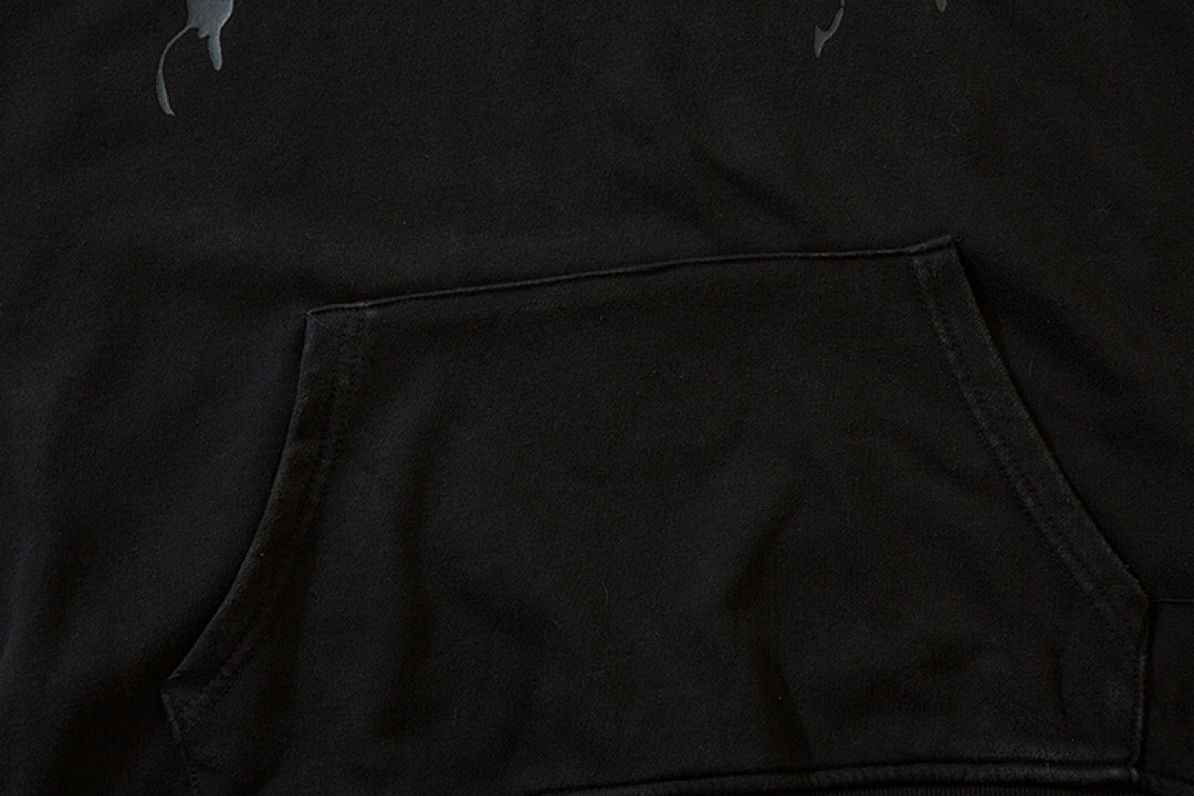 Terry sweatshirt, black, gray