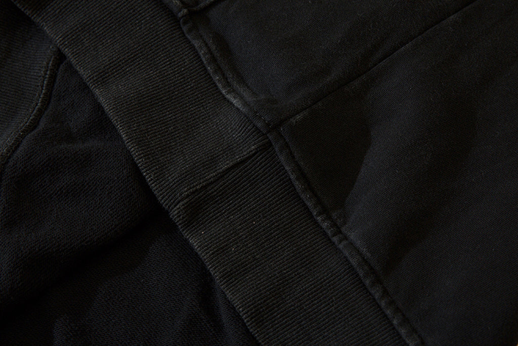 Terry sweatshirt, black, gray