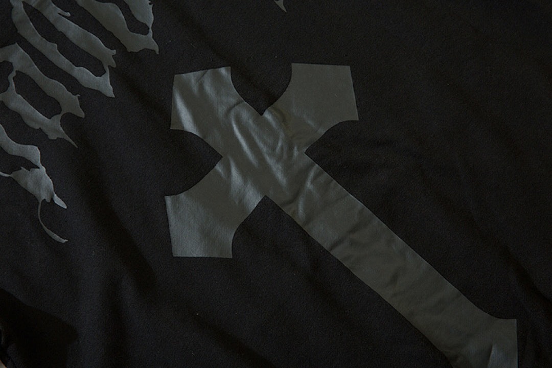 Terry sweatshirt, black, gray