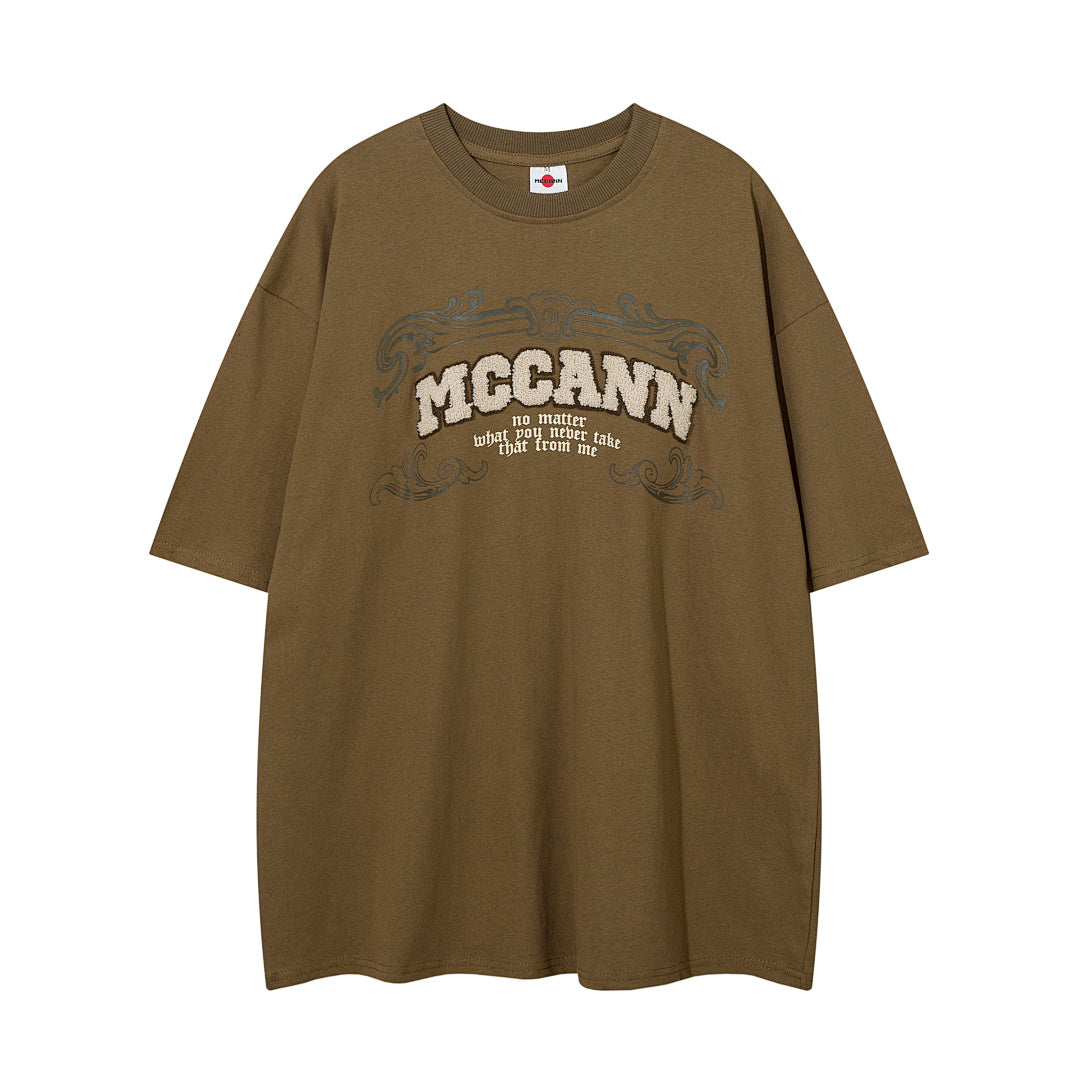 Heavy-duty towel embroidery T-shirt