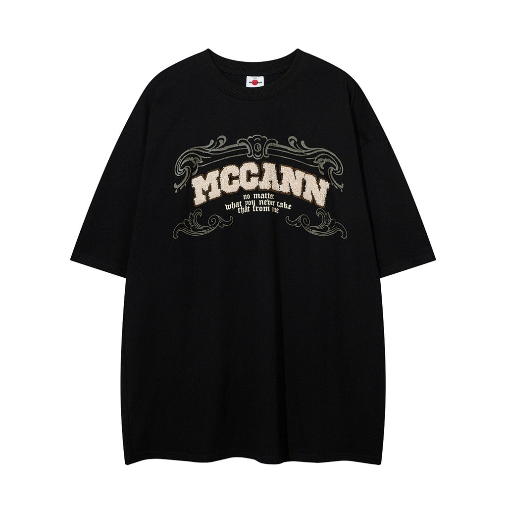 Heavy-duty towel embroidery T-shirt
