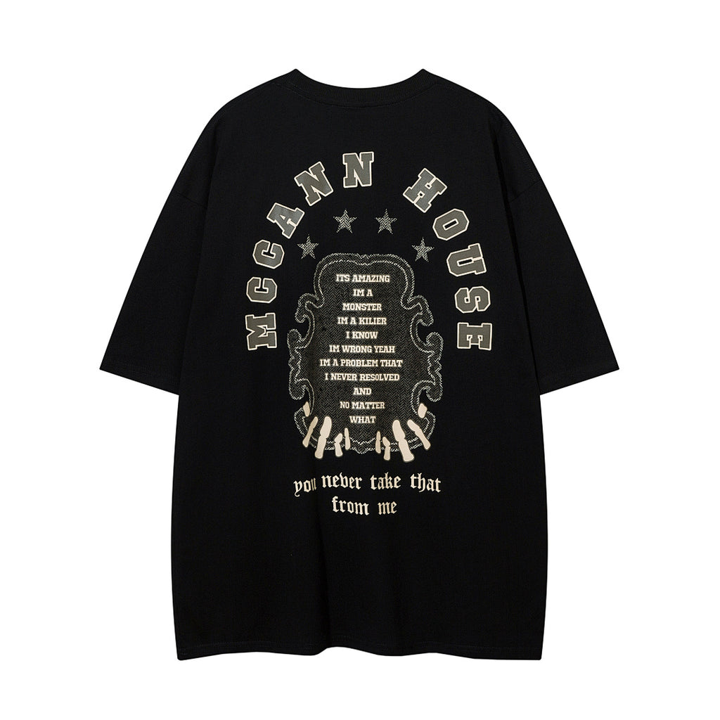 Heavy-duty towel embroidery T-shirt