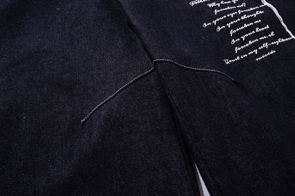 Raw Denim Jeans, Blue,