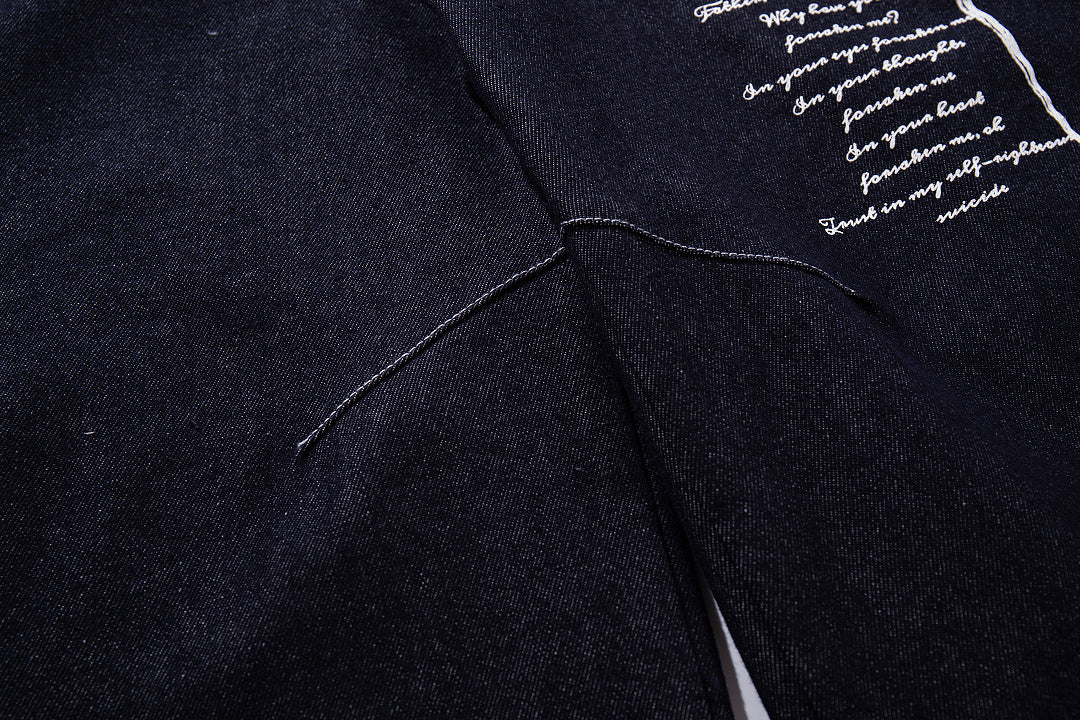 Raw Denim Jeans, Blue,
