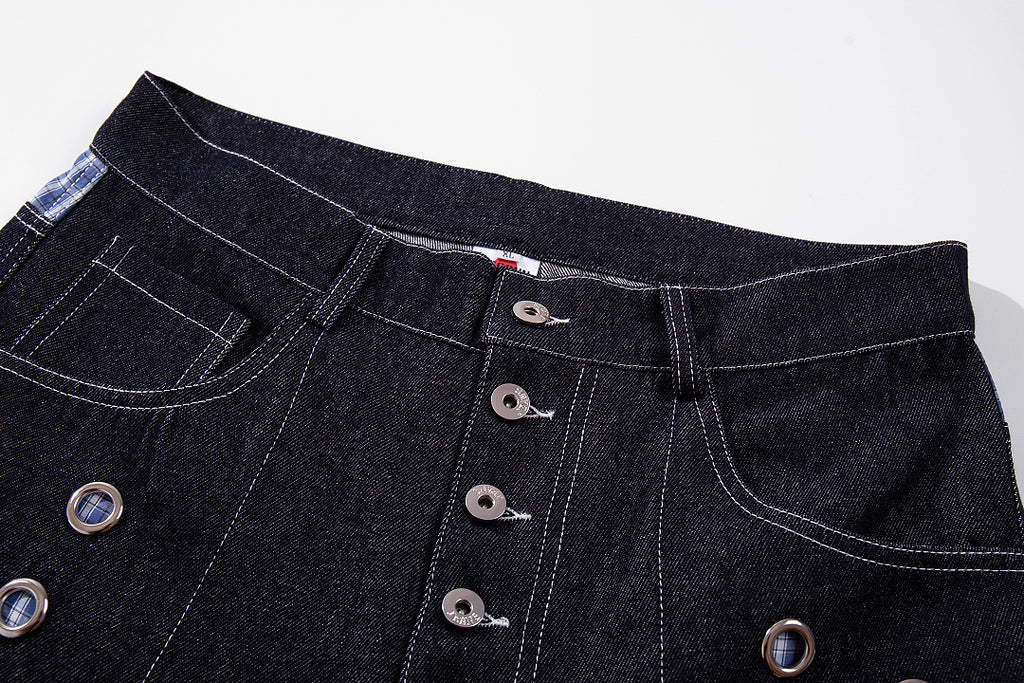Raw Denim Jeans, Blue